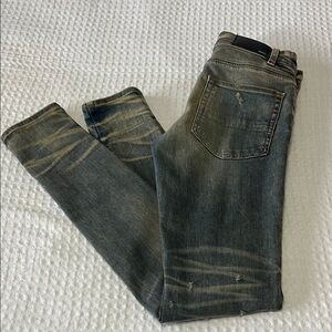 Men's AMIRI Distressed Mid-Rise Blue Jeans Size 31
